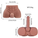 Big Dildo For Women,Flexible Peins, Lifelike Adult Sex Toys For Female Brown