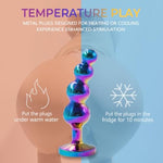 3 Pcs Metal Anal Butt Plug&1.85'' Diameter Glowing Huge Dildo