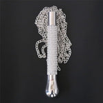 Bdsm Metal Chain Whip Diamond Handle Aluminium Flog Flogger Fetish Slave Sub Sex Toy Bondage Sm Ass Spanking Bondage Slave For Beginner