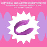 - C & G Spot, Clitoral Sucking Vibrator - Dual Stimulation Suction Vibrator Adult Sex Toys For Women And Couple - Remote Control Female Vibrating Stimulator - Lavender Purple