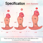 Silicone Realistic Dildo Anal Plug With Anchor Shape Base Design Soft Anal Dildo Butt Plug For Outdoor Anal Play Flexible Sex Toy For Men Women Couple M 4.92 Inch
