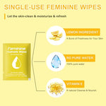 50 Feminine Wipes Flushable Travel Individually Wrapped