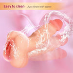 2-In-1 Pocket Pussy Dildo For Men & Women – Realistic Silicone Vagina And Penis Extender Combo Toy, Unisex Sex Toy For Solo Play Or Couple Use – Fake Pussy Masturbator & Penis Extension