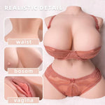 19Lb Automatic Telescoping Sex Doll - Realistic Female Torso Sex Dolls With Pussy Ass Big Breasts & Butt, Vagina With 4 Stretching Frequencies & 3 Speeds, Adult Sex Toys For Men Masturbation