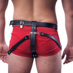 Bdsm Chastity Belt Leather Fetish Chastity Slave Sex Toys Extreme Sex Erotic Men Gay Penis Cage Men Sm Bondage Chastity Cage Men Penis Ring Cages Belt With Lock