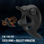 Vibrating Cock Ring Sex Toys For Men Couples, Adult Toys With 10 Powerful Vibrating Modes For Clitoral Anal G Spot Stimulation, Sex Toy For Female Male Penis Extender