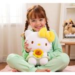 13? Kitty Plush Toy β Kawaii Cat Stuffed Animal With Yellow Bow & Sunflower, Soft Plush Doll Gift For Kids, Teens & Collectors