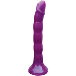 Wet Dreams Skinny Me Strap On Dildo With Harness, Purple, 7 Inch, 10 Ounce (3047)