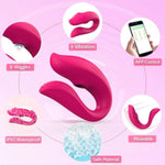 Adult Sex Toys, Clitoral & G Spot Vibrator With Remote, 10 Tapping Pulse & 10 Vibration Modes,Waterproof & Rechargeable, Rabbit Vibrating Sex Toy For Women Couples Purple