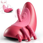 Adjustable Sex Saddle with 3 Attachments, Thrusting & Flapping Vibrator, Remote Control