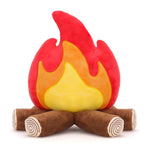 Campfire Plush Toys, Fake Fire Firewood Plush Pillow - Realistic Flameless Campfire Decor For Adults, Cozy Home Office Room Decoration, Camping Enthusiast Gift Idea