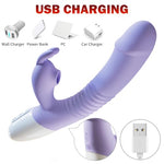 G Spot Vibrator Dildo for Women Rose Toy Clitoral Stimulator Dildos Rabbit Vibrators Stimulator Dildo with 7 Powerful Vibrating Modes, Anal Adult Sex Toy for Women and Couple