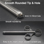 Lube Applicator Syringes With 10Ml Precise Scales, Anal Lube Shooter With Storage Bag, 6.5" Lubricant Launcher With Smooth Rounded Tip For Men, Women, Reusable & Durable, Easy To Use And Clean, 2 Pack
