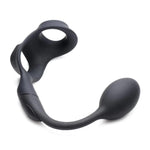 Alpha-Pro Alpha Pro 10X P-Bomb Silicone Cock & Ball Ring W/Anal Plug & Remote Control
