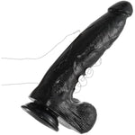 12.2 Inch Large Black Realistic Dildo, 2.8'' Diameter Huge Thick Penis, G-Spot Fat Dildo, Small Glans And Thick Shaft With Strong Suction Cup, Xxl Anal Dildo With Balls For Men Women Couples