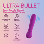 Ultra Bullet Sex Toys - 20 Vibration Modes, Waterproof, Quiet, Discreet Adult Toys - Premium Silicone Sex Toy With Magnetic Charging For Clit And Nipple Stimulation