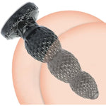 Anal Bead Butt Plug Trainer, Dragon Scale Anus Bead Butt Plug With Three Gradual Large Bead, Anal Dildo Prostate Vaginal Massage Anal Dilator With Strong Suction Cup For Male Female (M)