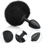 3Pcs Butt Plug Expanding Anal Training Set- Silicone Butt Plug Artificial Rabbit'S Fur Tail Anal Sex Toys Cosplay For Women Men Couple Stimulation Butt Toys