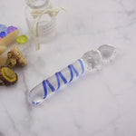 Blue Dream Glass Dildo Crystal Pleasure Wand Anal Plug Dildos (Blue Dream)