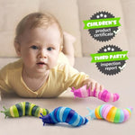 8 Pcs Fidget Toys Slug For Adults Anxiety Sensory Toys For Party Favors Toddler Fidget Toys Age 3-4 Adhd Autism Toys For Anxiety Stress Christmas Stocking Stuffers Gifts For Boys Girls