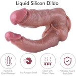 10.4" Realistic Double Dildo, 7.97" Insertable Dual-Density Silicone Dildo With Kliclok System, Dual Use Pussy Anal Penis, Hands-Free Play Soft Sex Toy - Amazing Series