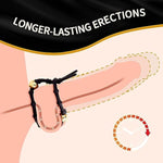 Penis Ring Adult Sex Toys - Silicone Adjustable Male Cock Ties & 6 Different Sizes Cock Ring Sets For Erection Enhancing, Long Lasting Stretchy Penis Clamp Cock And Ball Ring For Men, Black