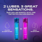 Yours + Mine Couples Lubricant, Tingling & Warming Sensation, 2 X 1.5 Fl Oz (44 Ml), Total 3.0 Fl Oz