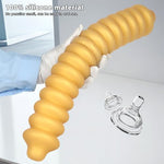 19.68 Inch Long Double Ended Dildo, Thick Huge Liquid Silicone Dildo, Layer Shape Double Headed Dildo, Huge Monster Dildos Anal Plug Sex Toys for Advanced Players