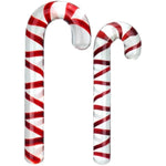 Glass Sex Toy Wand Double-Ended Butt Plug Anal Beads G-Spot Stimulation To Dildo Christmas Gift Candy Cane Unisex Anal Butt Plug For Men Women (17.5Cm, Candy A)