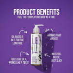 LUBELIFE Aromaplay Lavender Vanilla Massage Oil, Full Body Massage, 8 Fl Oz
