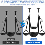 Door Sex Swing For Couples- Soft Plush Leather Bondage Sling With Adjustable Straps, Hanging Handcuffs & Leg Restraints Adult Toys For Couple