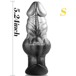 Knotted Anal Plug Dildo Wearable Butt Plug Dilator 5.24 x 1.97 Inch (S)