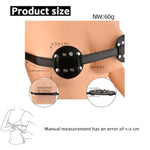 Bdsm Bondage Sex Breast Restraints Set,Sm Wear Bondage Leather Nipple Metal Stimulation,Punk Nipple Spike Style Leather Chest Restraints Sm Sex Toy