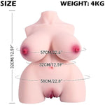 8.8Lb Adult Sex Doll Male Masturbator, 4 In 1 Men Love Doll Realistic Torso Sex Dolls With Pussy Ass Boobs Masturbation Penetrable Nipples Sex Toys For Men