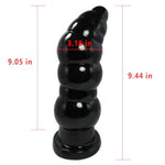 9.44" Super Huge Thick Butt Plugs Anal Sex Toys For Women Men And Couple,Super Big Anal Plug Sex Toy Strong Suction Cup Anal Dildo Anal Toy Large Anal Beads Buttplug (Black)