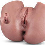 Sex Dolls Male Masturbator Sex Toys For Men, Adult Toy Fleshy Pocket Pussy With Vagina & Anal Dual Channel Female Torso Stroker, Brown Realistic Male Sex Toy Dolls Masturbators (7X6X4.6 Inches,4.5Lbs)