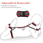 Sex Toys Bondage Restraints Bdsm Kit - 9Pcs Sex Restraints & Bondage Gear Set Includes Back And Thigh Straps Wrist And Ankle Cuffs, Sex Harness For Couples