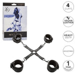 Nocturnal Collection Hog Tie, 4 Fully Adjustable Cuffs With Secure Buckle Closure, Perfect Bondage Gear & Accessories And Bdsm Toys - Se-2678-25-3