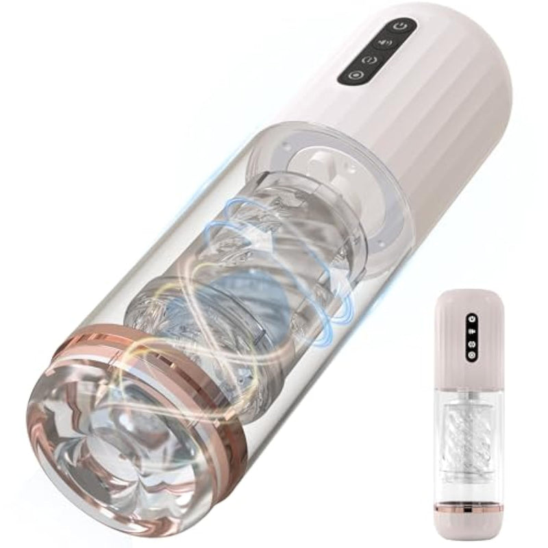 Automatic Male Masturbator Penis Pump - Male Sex Toys For Men With Upgrade Vacuum Pump & Thrusting Rotating Sucking Moaning, Mens Masturbation Cup Pocket Pussy Stroker Blowjob Toy Sex Toys For Men