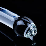 7.9 Inch Double-Ended Realistic G-Spot Dildo, Clear Glass Double-Sided Penis, Crystal Double-Headed Dildo Stick,Prostate Massager Anal Plug Toy,Adult Sex Masturbation Toys For Men Women Lesbians