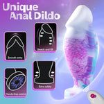 Vibrating Butt Plug Anal Plug Anal Toys For Men With Suction Cup, Large Buttplug Anal Vibrator Monster Fantasy Anal Dildo With 10 Vibrating, Silicone Sex Toys Adult Toys For Male Men & Women