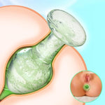 Glass Anal Plug Luminous Butt Plug Glass Plug G-Spot Stimulator Prostate Massager Vaginal Masturbation For Women Men Couples Beginners Valentine'S Gift Sex Toys (M)