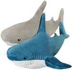 23.6 Inch Xxl Giant Shark Stuffed Animals,Chubbier Shark Pillow Soft Shark Plush Shark Body Pillow Stuffed Shark Décor, Perfect Chrismas Stress Relief Gift For Kids Women(2Pack)