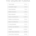 The Vegan By - Realistic Dual Density Silicone Dildo, 4.5 Inch Insertable, 1.7 Inch Max Width (Medium Skin)