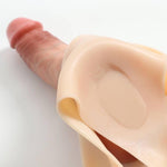 Realistic Wearable Dildo G-Spot Stimulator Lifelike One-Piece Penis Silicone Pants Vagina Massager Sex Toys Female Masturbator Sex Toys For Women Lesbian Couple Flesh?1.82Lb Solid?