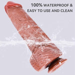 14.17 Inch Super Long Huge Giant Thick Big Realistic Dildo For Deepest Sex, 2.87 Inch Diameter Extra Wide Anal Toys With Strong Suction Cup, Large Girth Xxl Dildo For Women Men For Advanced Players