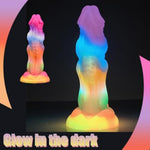 Fantasy Dildo Dragon Animal Alien Glow In The Dark Giant Dildo With Powerful Suction Cup