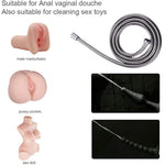 Enema Bulb, Anal Cleaner With 2 Replaceable Nozzles 380Ml Silicone Unisex Shower Douche System For Anal Vaginal Cleaning