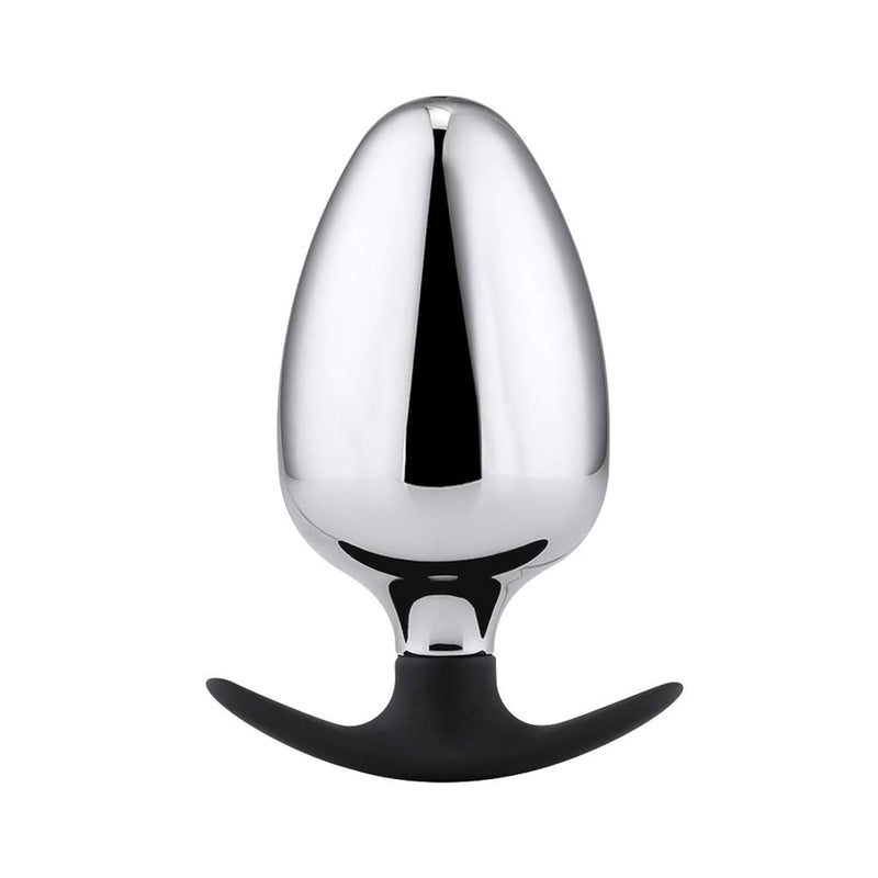 Large Massive Metal Anal Plug Personal Massager For Unisex Provide A Full Feeling Designed For Experienced Or Intermediate Players (Small)