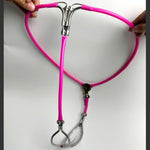 Female Chastity Belt Stainless Steel Transparent Visual Invisible Underwear Belt Lockable Pants With Defecation Hole Bdsm (Pink 90-120Cm)